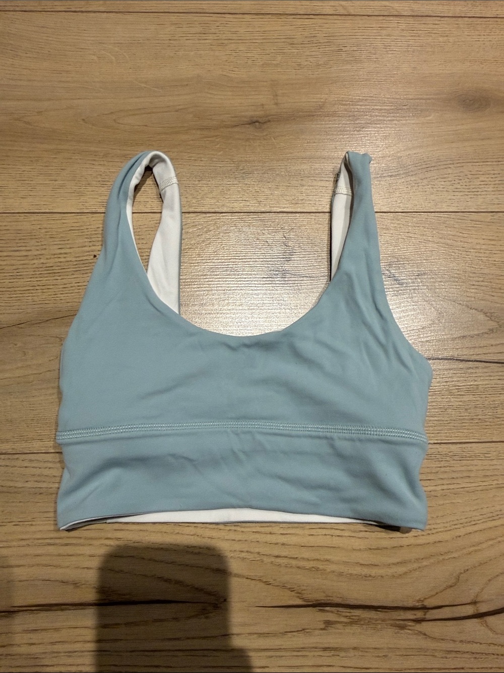 lululemon athletica Light Blue Scoop Sports Bra